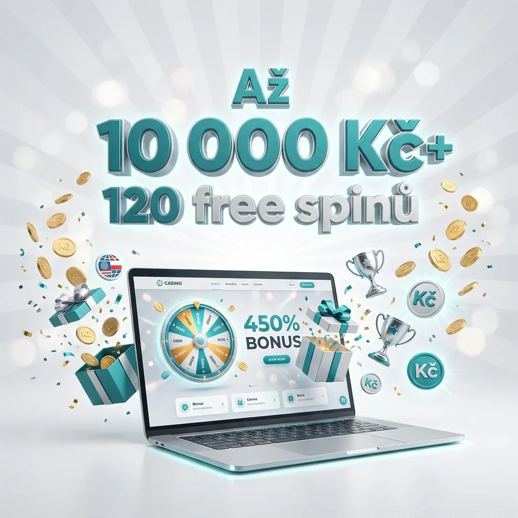 Až 10 000 Kč+ 120 free spinů